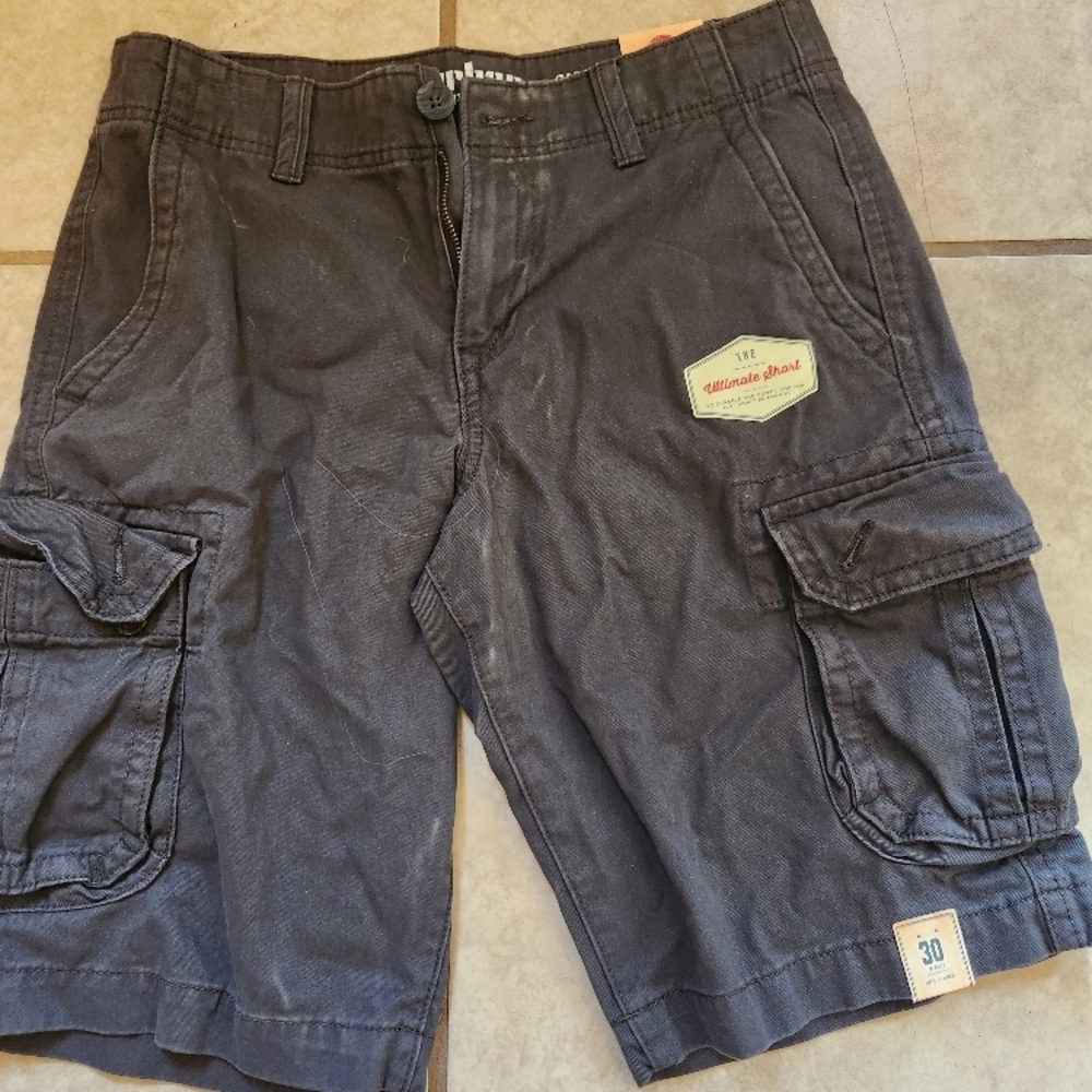 Men's Black Cargo Shorts